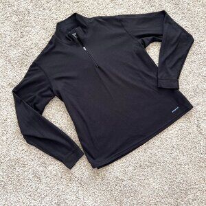 Patagonia 1/4 Zip Up Pullover - Womens - Black - Size Medium